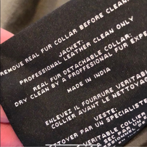 COPY - Brown leather bomber Jacket Collar trimmed with real rabbit! Gorgeous!! - Picture 2 of 13